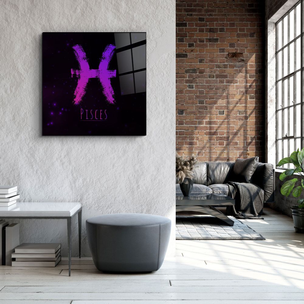 Other wall decoration - ."Zodiac V2 - Pisces". Glass Wall Art | Artdesigna Glass Printing Wall Arts. - ARTDESIGNA