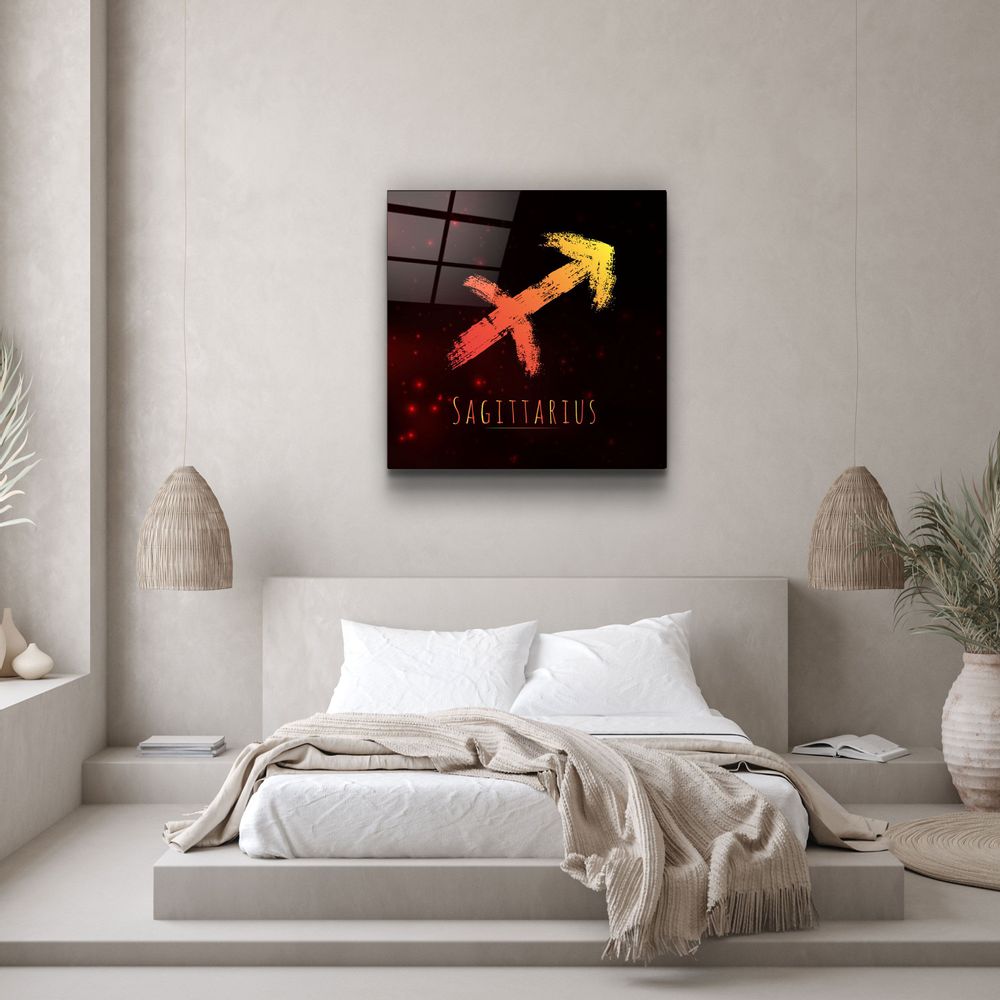 Autres décorations murales - ."Zodiac V2 - Sagittarius". Glass Wall Art | Artdesigna Glass Printing Wall Arts. - ARTDESIGNA