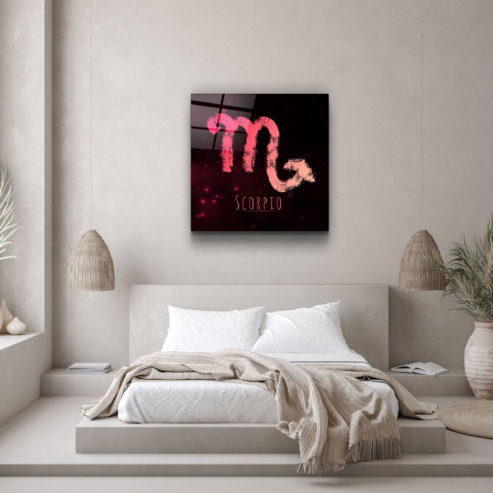 Other wall decoration - ."Zodiac V2 - Scorpio". Glass Wall Art | Artdesigna Glass Printing Wall Arts. - ARTDESIGNA