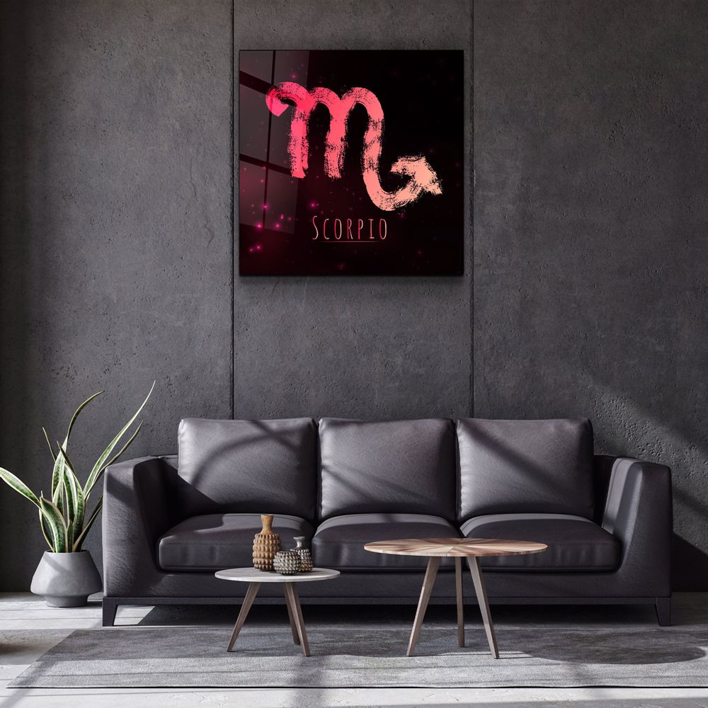 Other wall decoration - ."Zodiac V2 - Scorpio". Glass Wall Art | Artdesigna Glass Printing Wall Arts. - ARTDESIGNA
