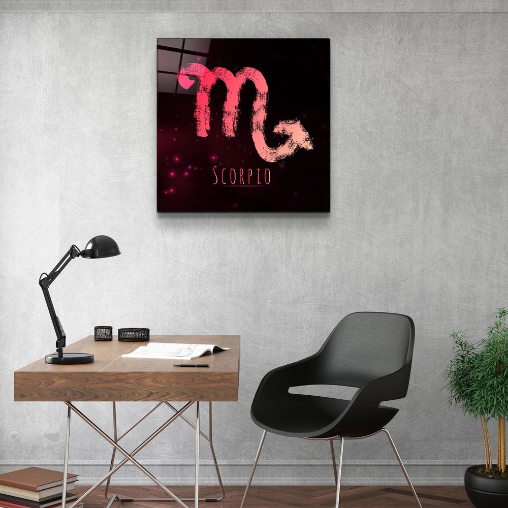 Other wall decoration - ."Zodiac V2 - Scorpio". Glass Wall Art | Artdesigna Glass Printing Wall Arts. - ARTDESIGNA