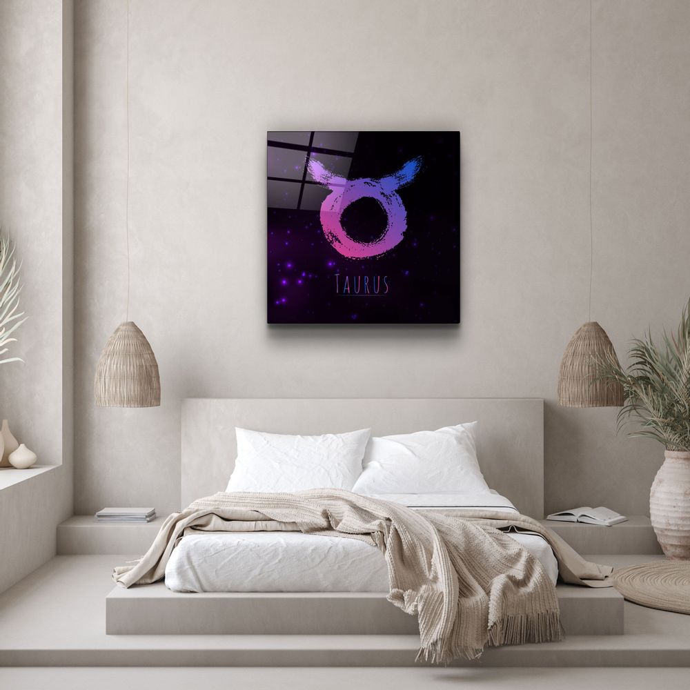 Other wall decoration - ."Zodiac V2 - Taurus". Glass Wall Art | Artdesigna Glass Printing Wall Arts. - ARTDESIGNA