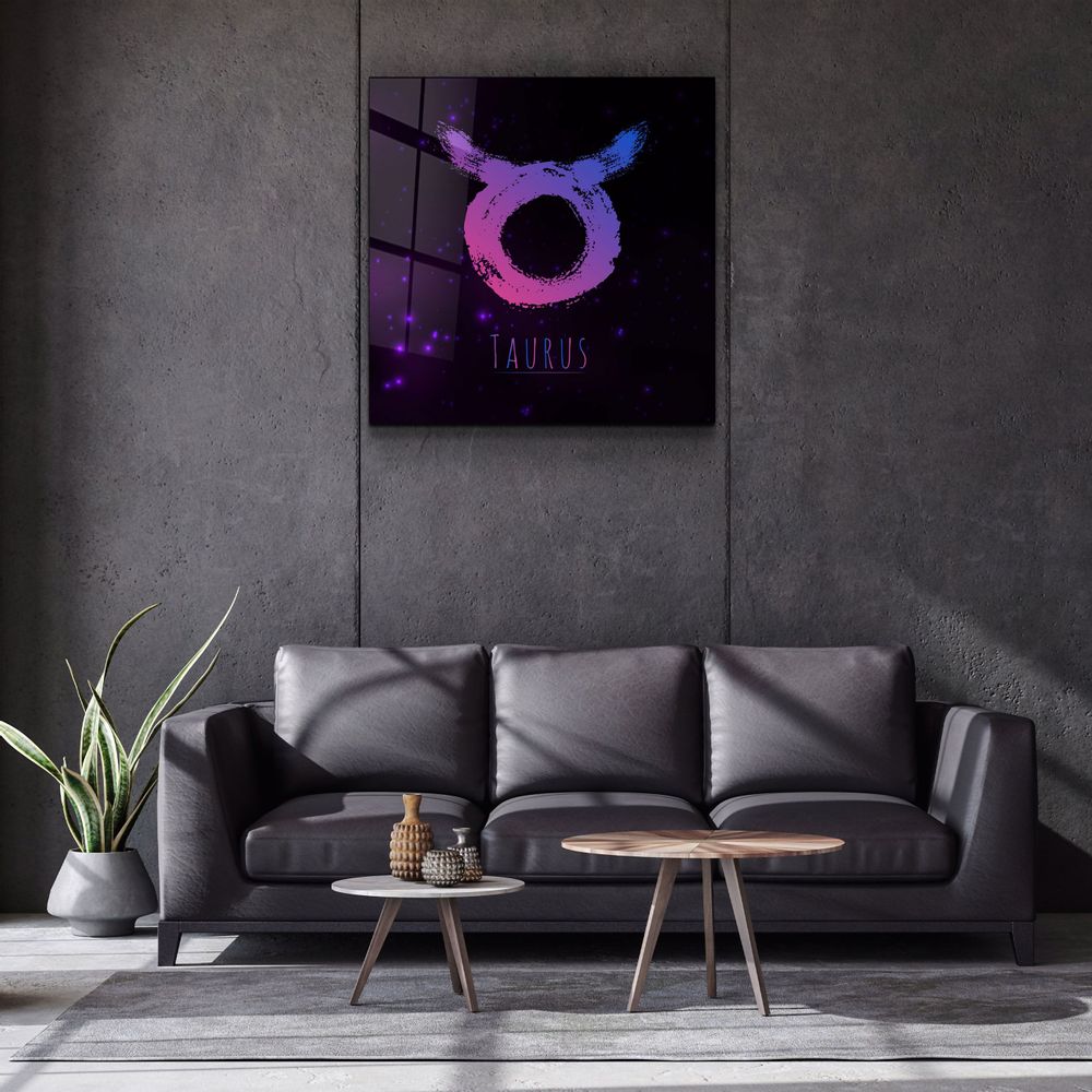 Other wall decoration - ."Zodiac V2 - Taurus". Glass Wall Art | Artdesigna Glass Printing Wall Arts. - ARTDESIGNA