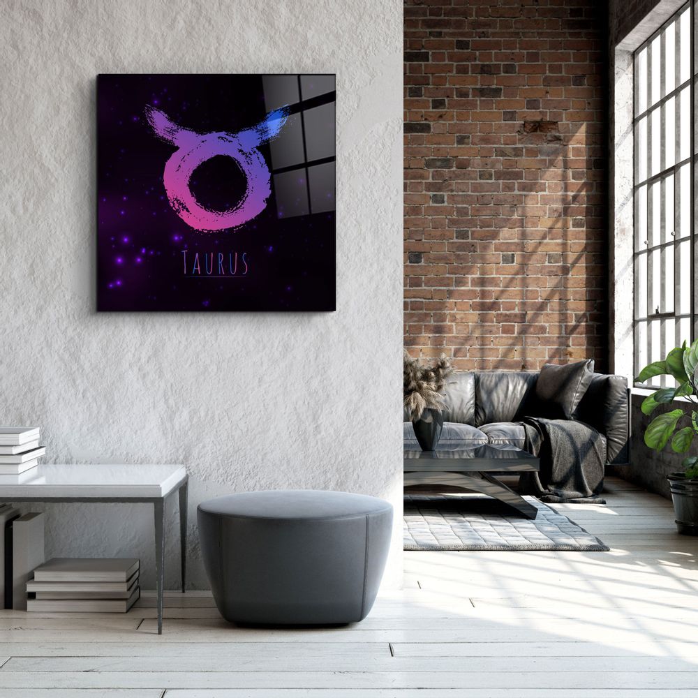 Other wall decoration - ."Zodiac V2 - Taurus". Glass Wall Art | Artdesigna Glass Printing Wall Arts. - ARTDESIGNA