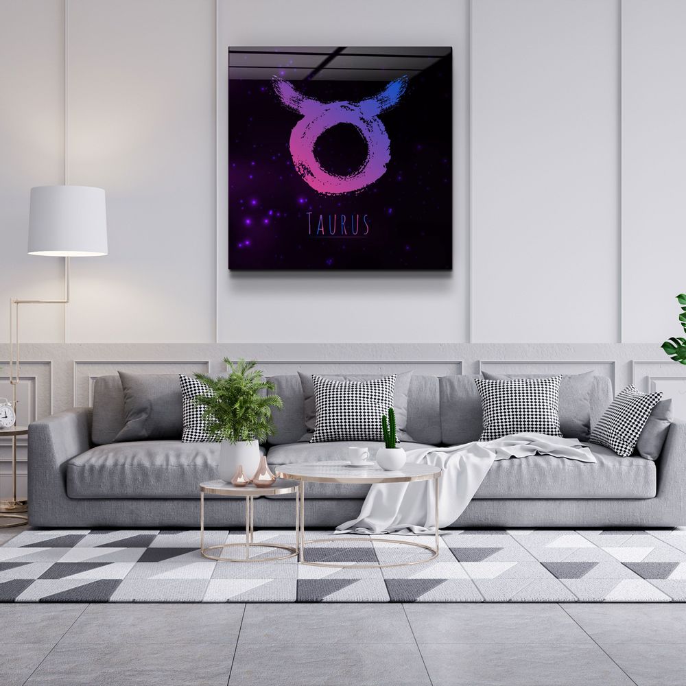 Other wall decoration - ."Zodiac V2 - Taurus". Glass Wall Art | Artdesigna Glass Printing Wall Arts. - ARTDESIGNA