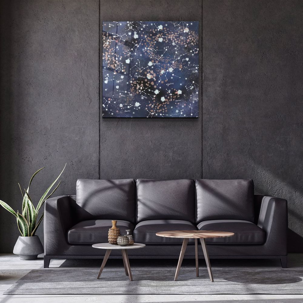 Autres décorations murales - ・"Stars and Zodiacs"・Glass Wall Art | Artdesigna Glass Printing Wall Arts. - ARTDESIGNA