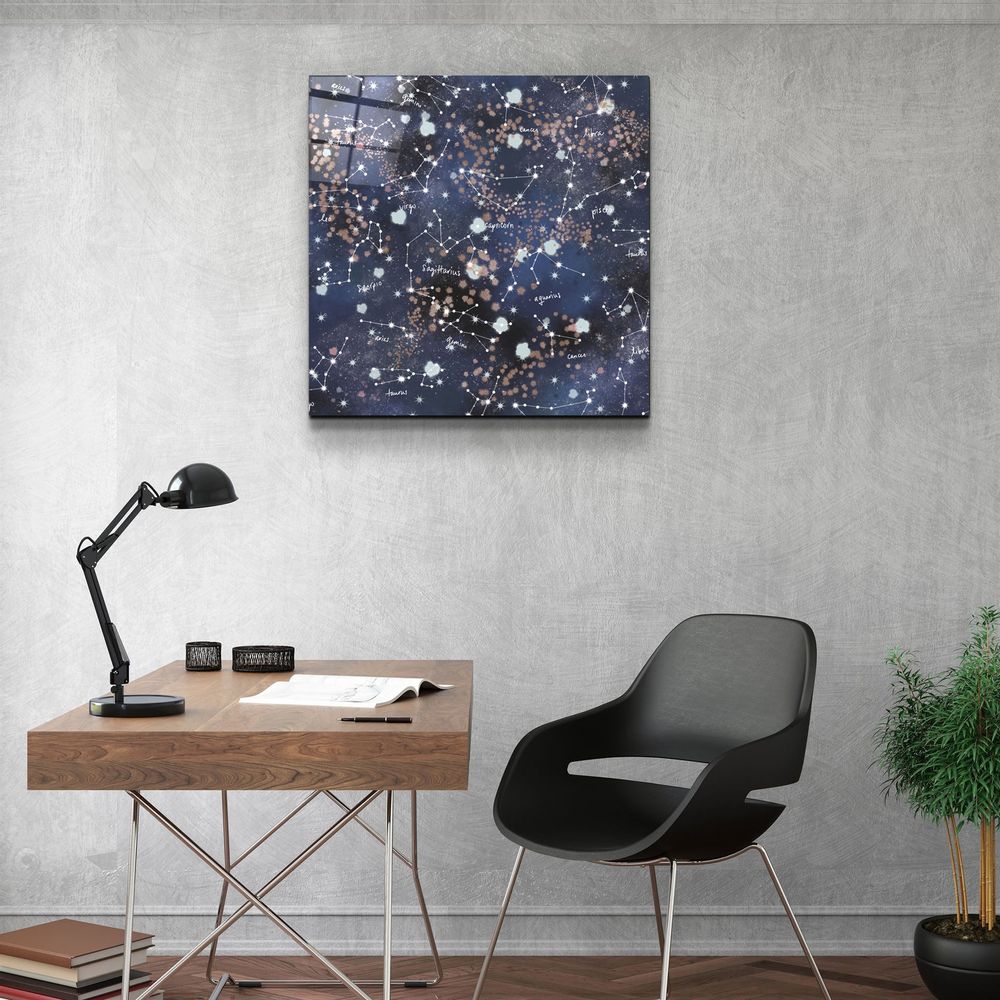 Autres décorations murales - ・"Stars and Zodiacs"・Glass Wall Art | Artdesigna Glass Printing Wall Arts. - ARTDESIGNA