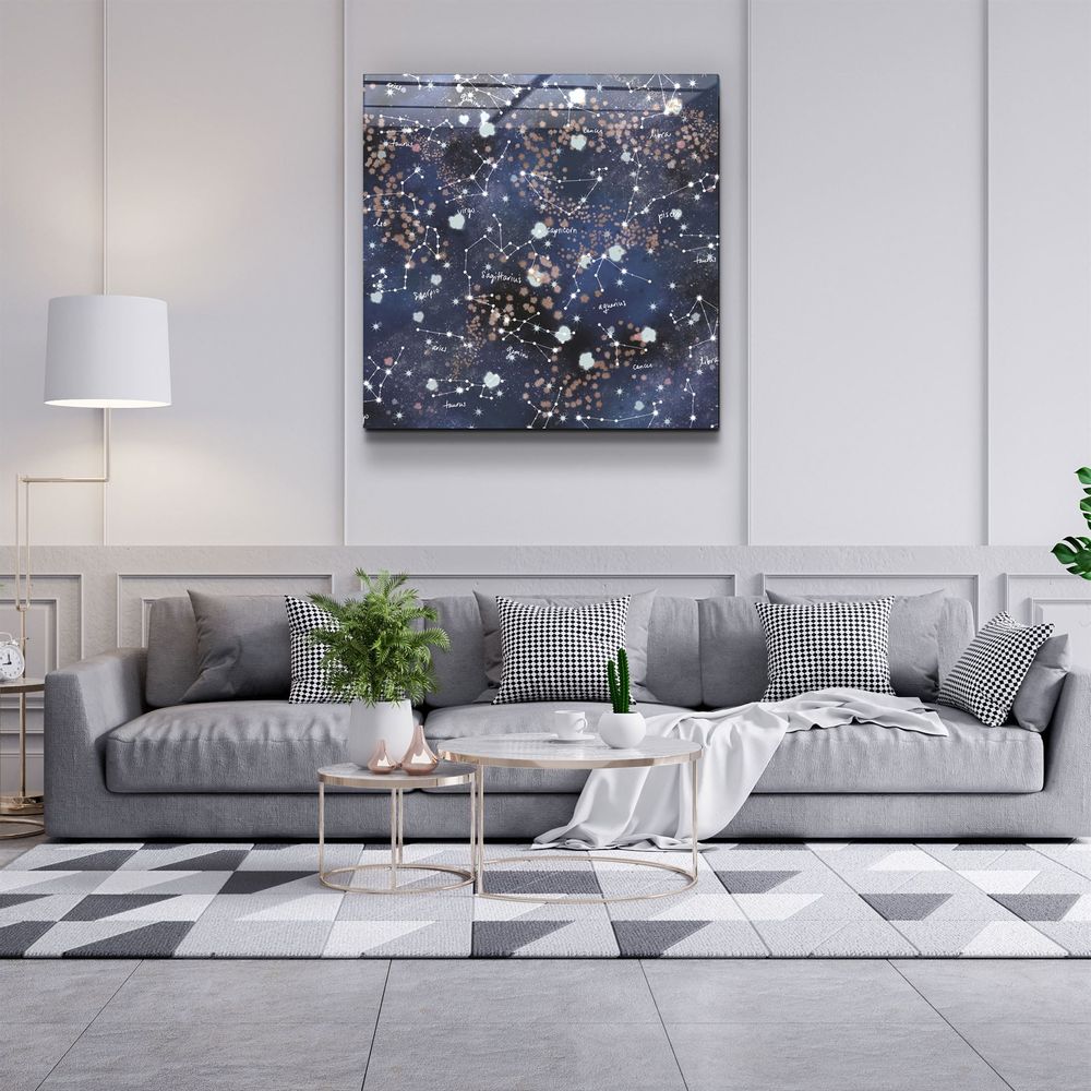 Autres décorations murales - ・"Stars and Zodiacs"・Glass Wall Art | Artdesigna Glass Printing Wall Arts. - ARTDESIGNA