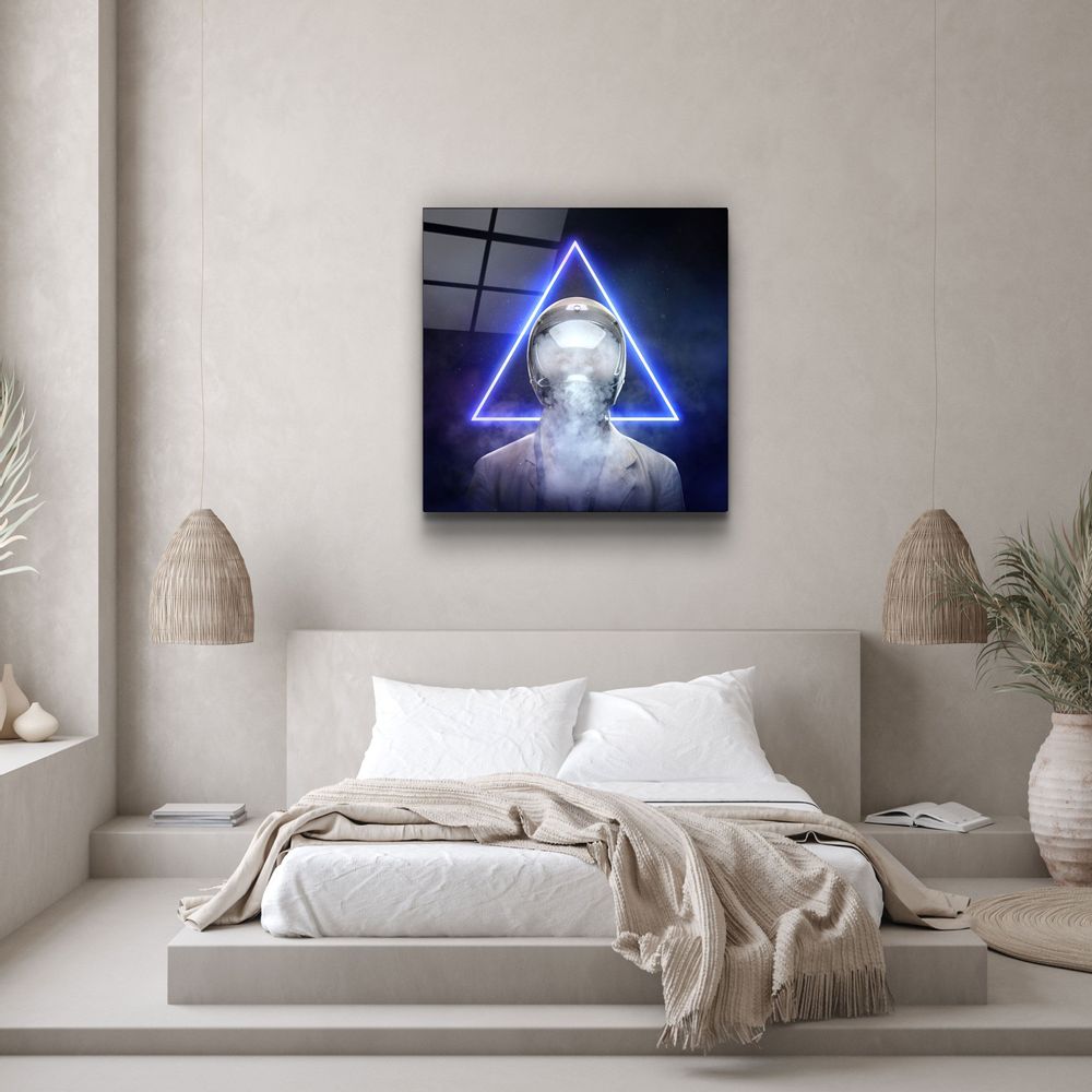 Autres décorations murales - ・"Smoky Face"・Glass Wall Art | Artdesigna Glass Printing Wall Arts. - ARTDESIGNA