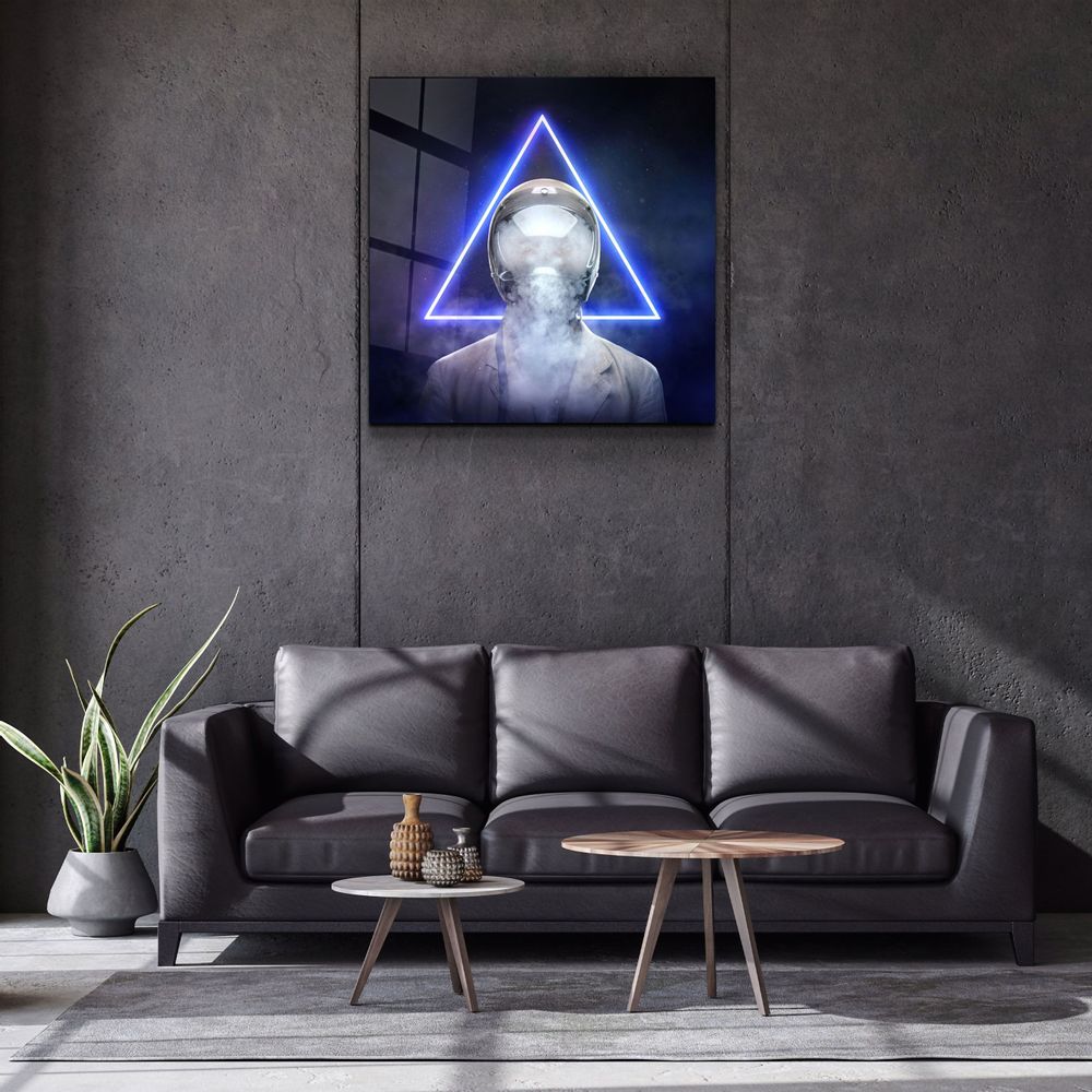 Autres décorations murales - ・"Smoky Face"・Glass Wall Art | Artdesigna Glass Printing Wall Arts. - ARTDESIGNA