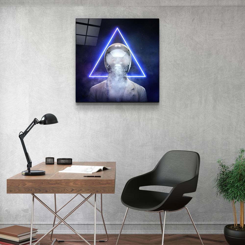 Autres décorations murales - ・"Smoky Face"・Glass Wall Art | Artdesigna Glass Printing Wall Arts. - ARTDESIGNA
