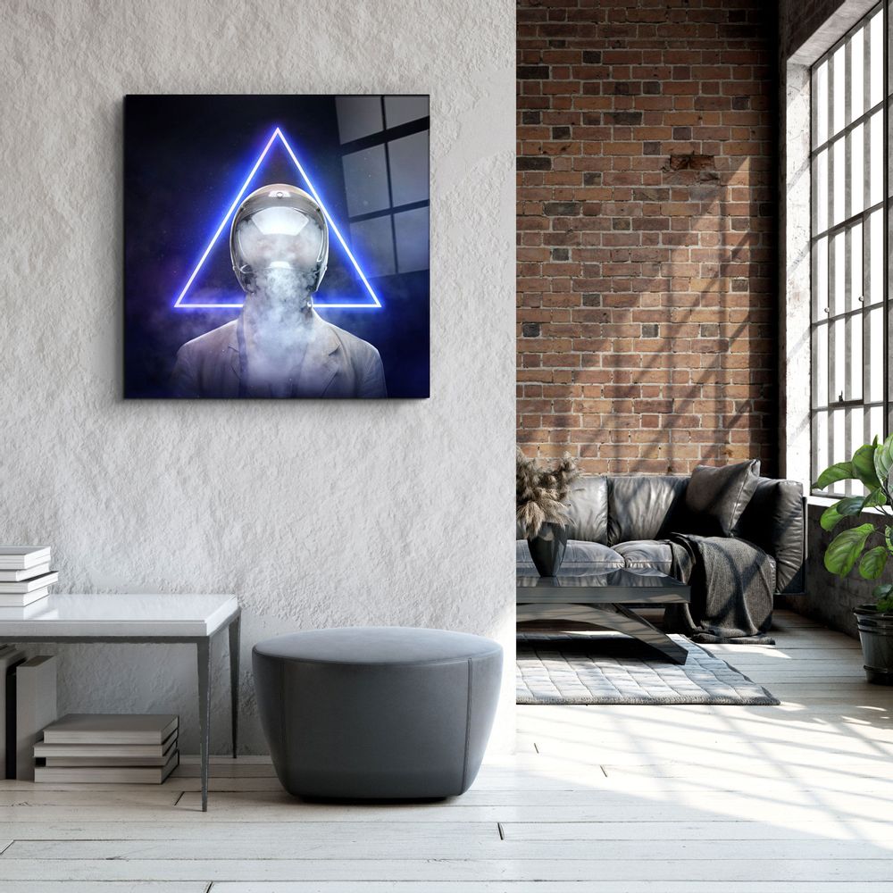 Autres décorations murales - ・"Smoky Face"・Glass Wall Art | Artdesigna Glass Printing Wall Arts. - ARTDESIGNA