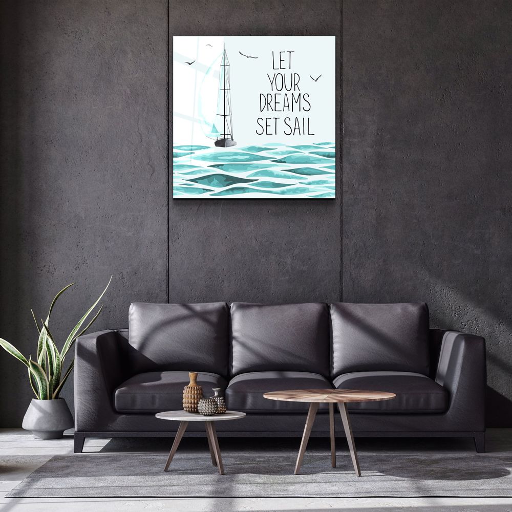 Autres décorations murales - ・"Let Your Dreams"・Glass Wall Art | Artdesigna Glass Printing Wall Arts. - ARTDESIGNA