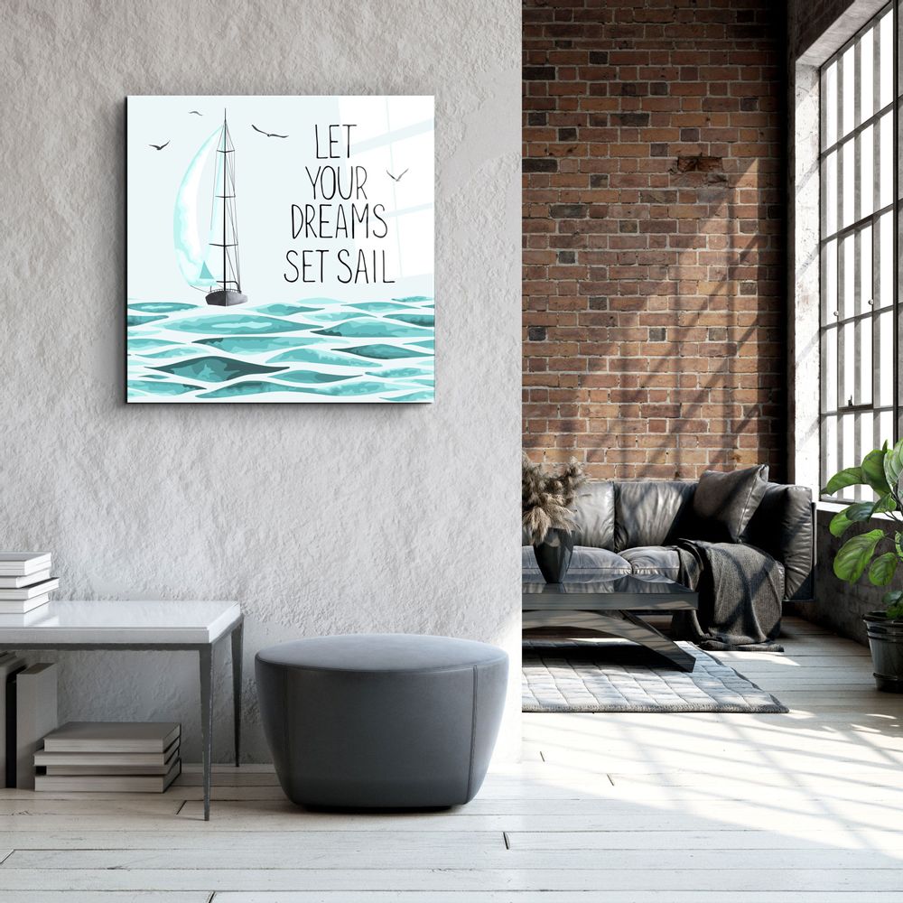 Autres décorations murales - ・"Let Your Dreams"・Glass Wall Art | Artdesigna Glass Printing Wall Arts. - ARTDESIGNA