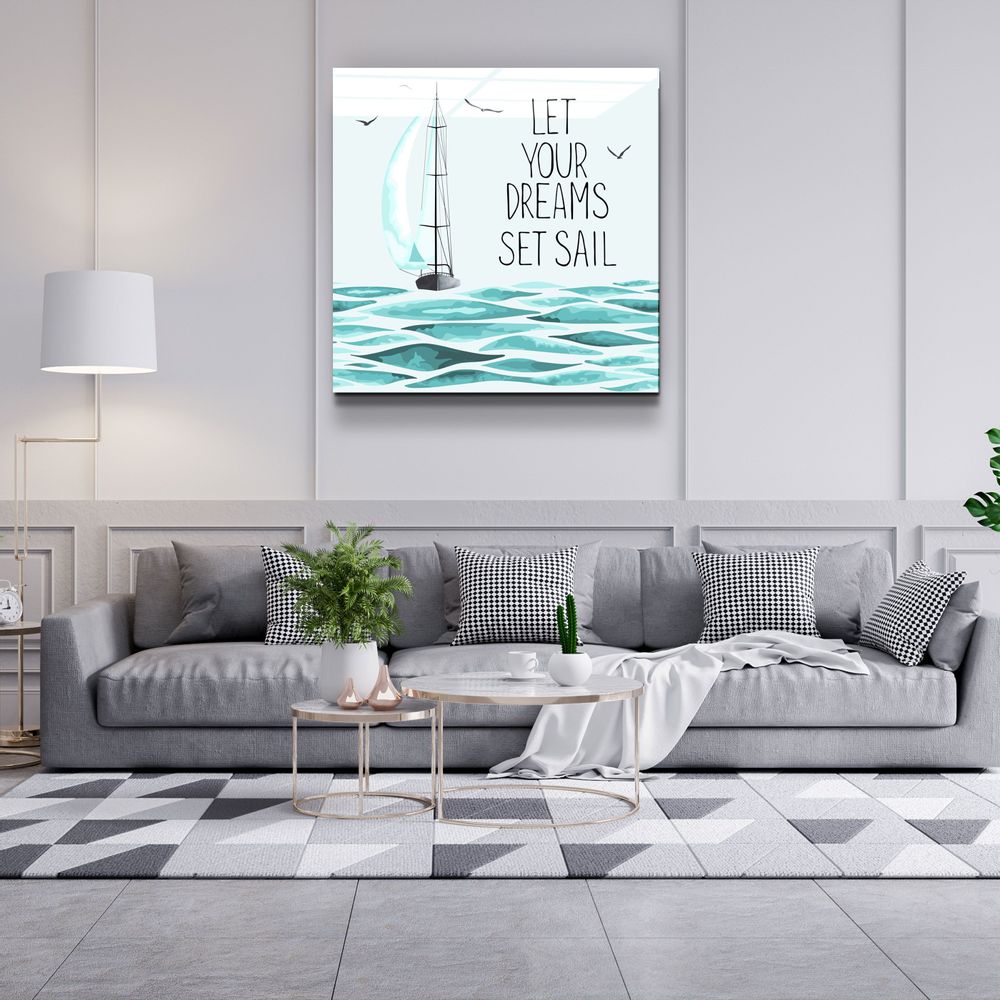 Autres décorations murales - ・"Let Your Dreams"・Glass Wall Art | Artdesigna Glass Printing Wall Arts. - ARTDESIGNA