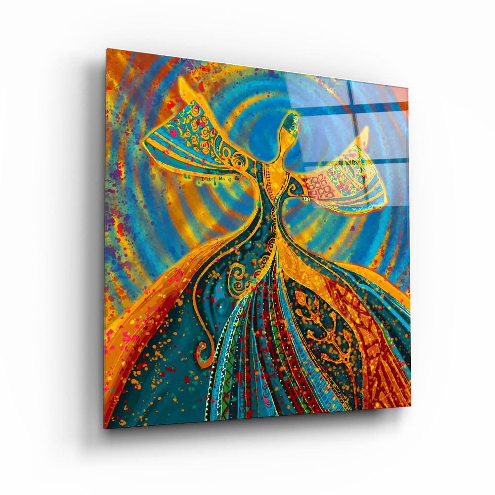 Autres décorations murales - ・"Abstract Dancers V2"・Glass Wall Art | Artdesigna Glass Printing Wall Arts. - ARTDESIGNA