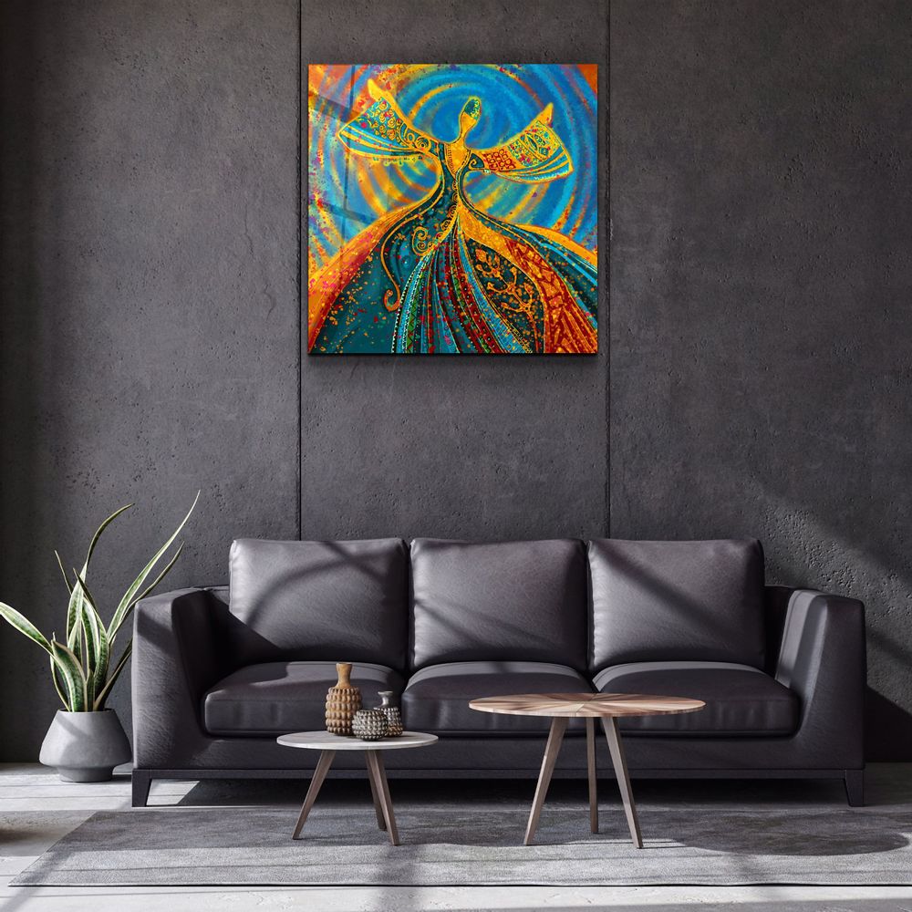 Autres décorations murales - ・"Abstract Dancers V2"・Glass Wall Art | Artdesigna Glass Printing Wall Arts. - ARTDESIGNA
