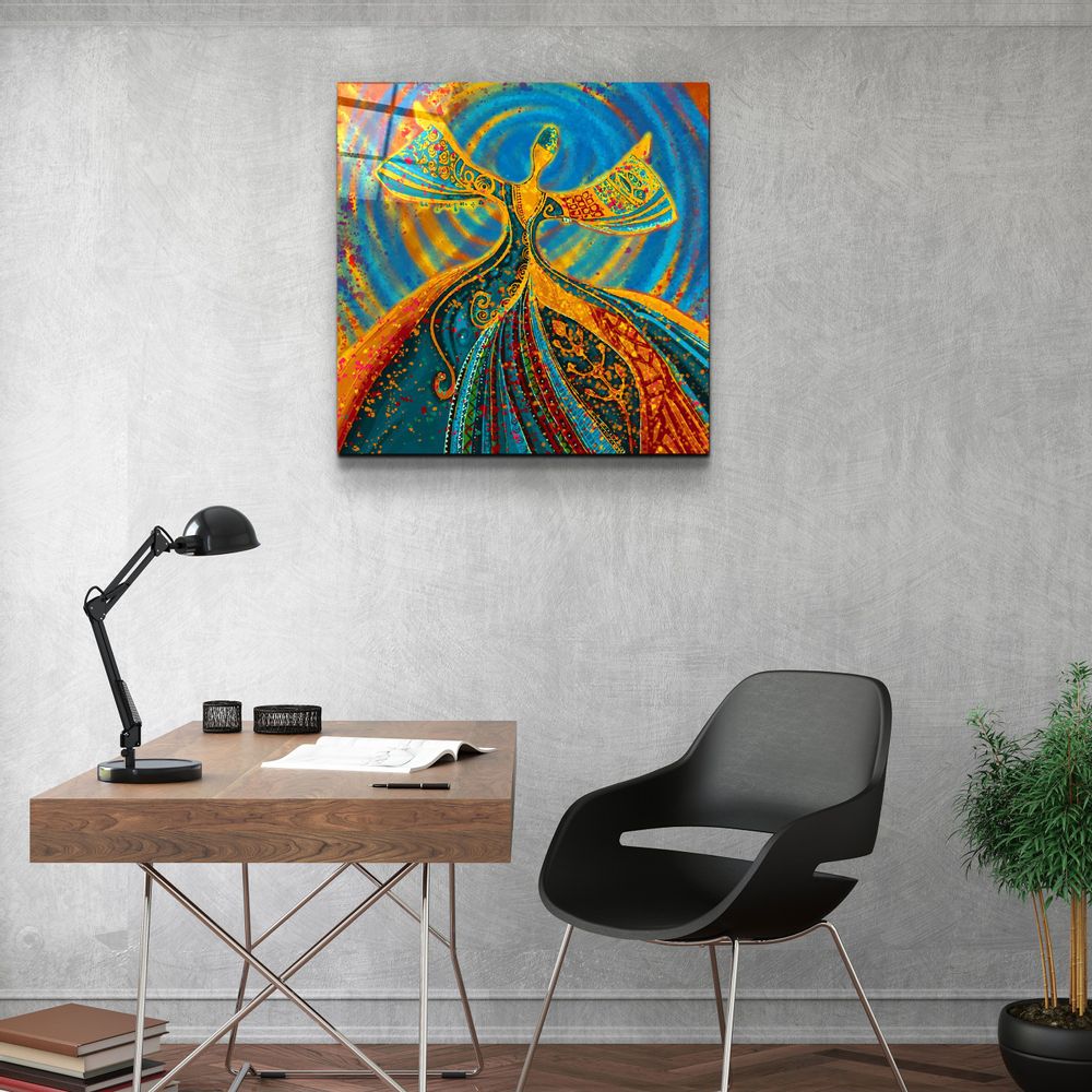 Autres décorations murales - ・"Abstract Dancers V2"・Glass Wall Art | Artdesigna Glass Printing Wall Arts. - ARTDESIGNA