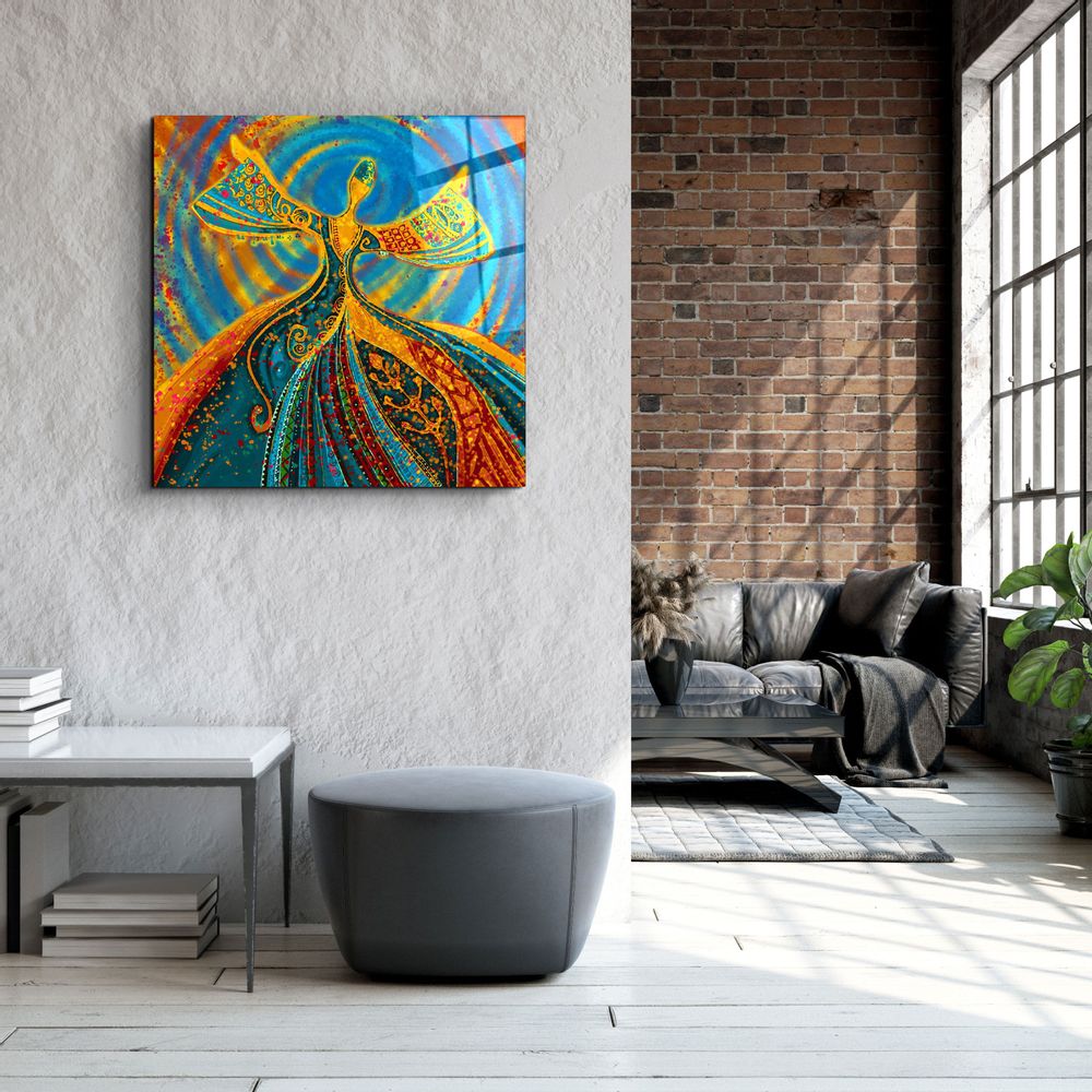 Autres décorations murales - ・"Abstract Dancers V2"・Glass Wall Art | Artdesigna Glass Printing Wall Arts. - ARTDESIGNA