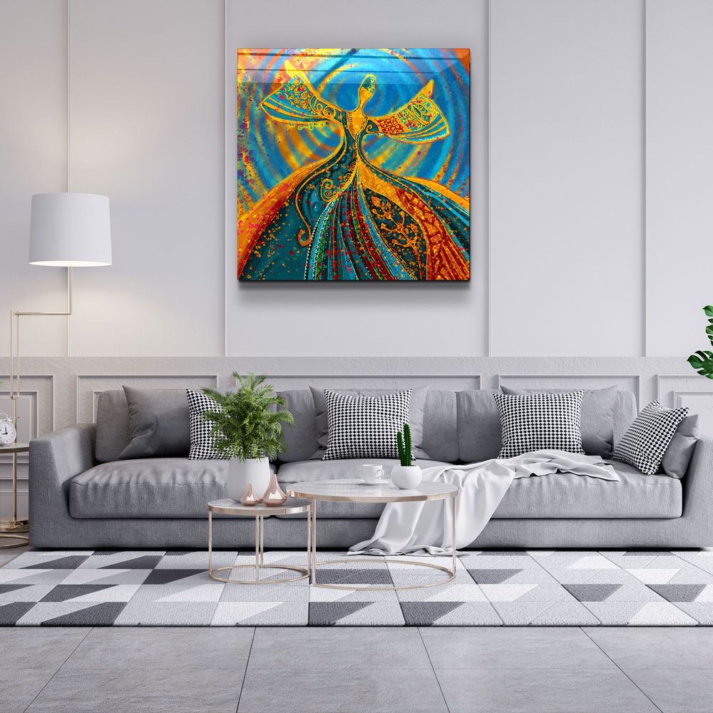 Autres décorations murales - ・"Abstract Dancers V2"・Glass Wall Art | Artdesigna Glass Printing Wall Arts. - ARTDESIGNA