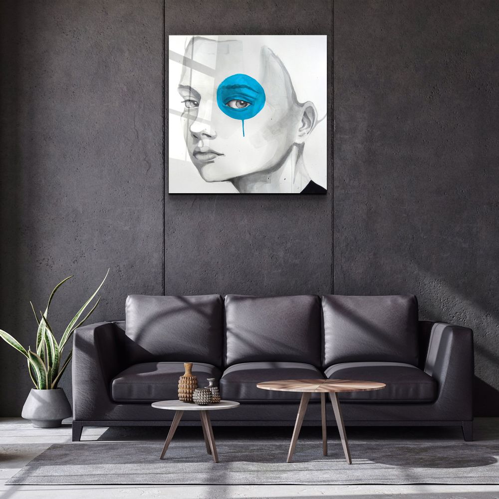 Autres décorations murales - ・"Blue Eye"・Glass Wall Art | Artdesigna Glass Printing Wall Arts. - ARTDESIGNA