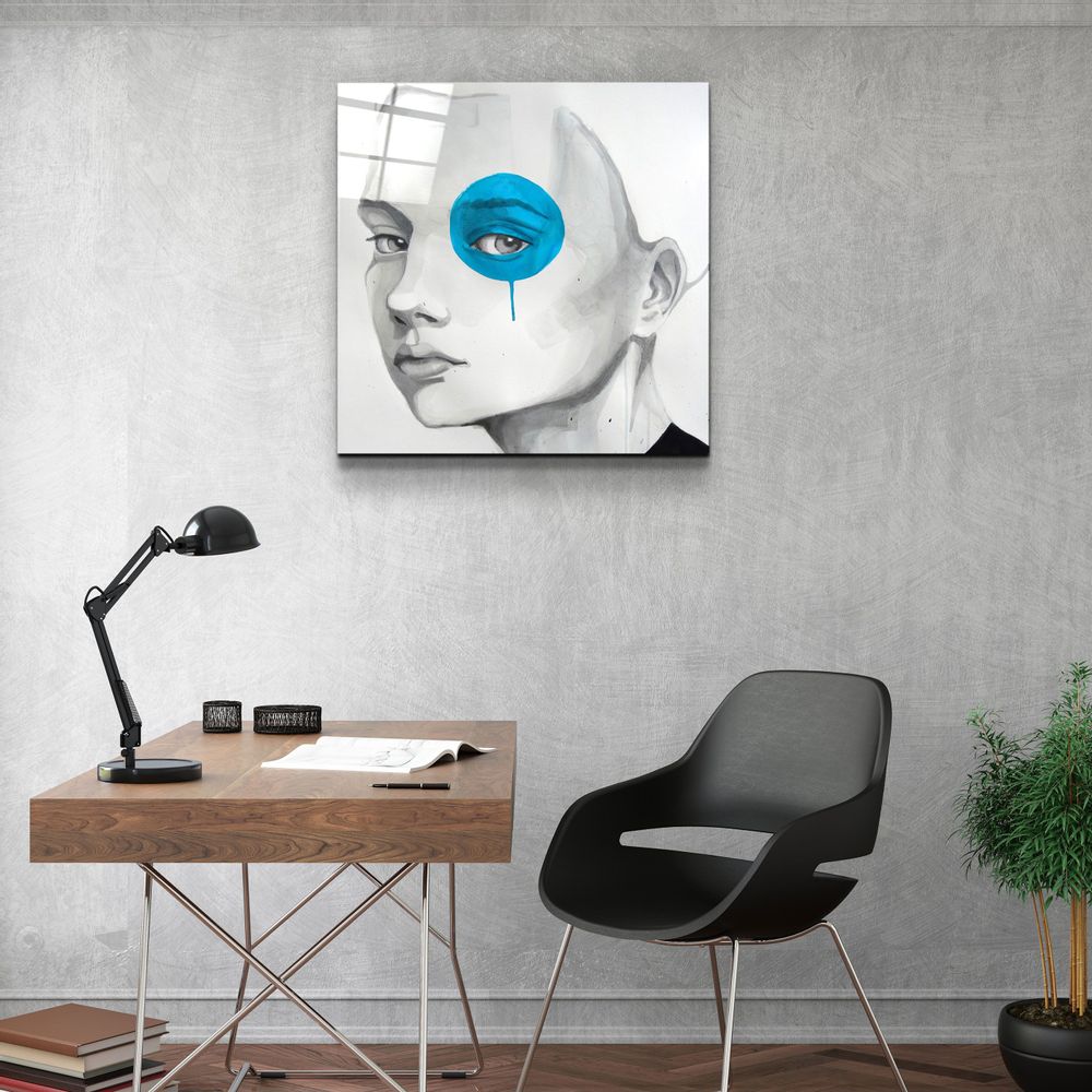 Autres décorations murales - ・"Blue Eye"・Glass Wall Art | Artdesigna Glass Printing Wall Arts. - ARTDESIGNA
