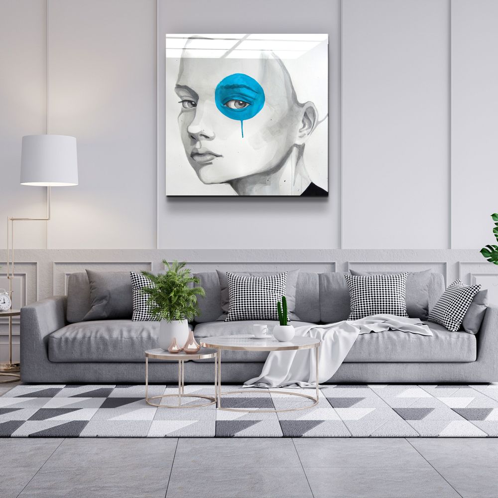 Autres décorations murales - ・"Blue Eye"・Glass Wall Art | Artdesigna Glass Printing Wall Arts. - ARTDESIGNA