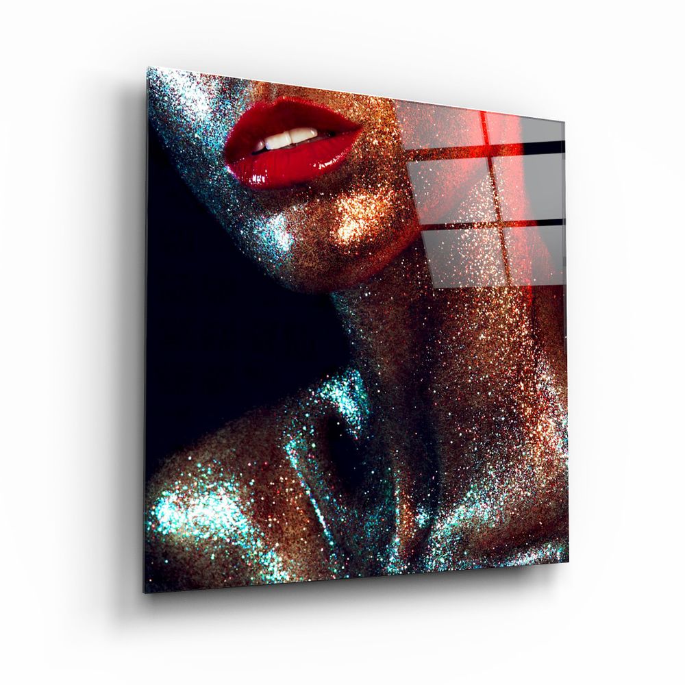 Other wall decoration - ・"Silvery Make Up"・Glass Wall Art | Artdesigna Glass Printing Wall Arts. - ARTDESIGNA