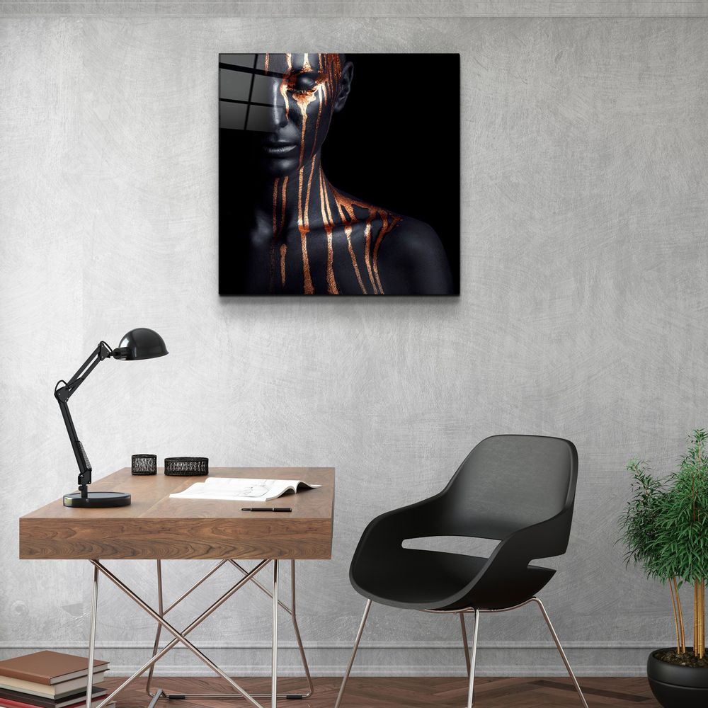 Other wall decoration - ・"Abstract Makeup Artist"・Glass Wall Art | Artdesigna Glass Printing Wall Arts. - ARTDESIGNA