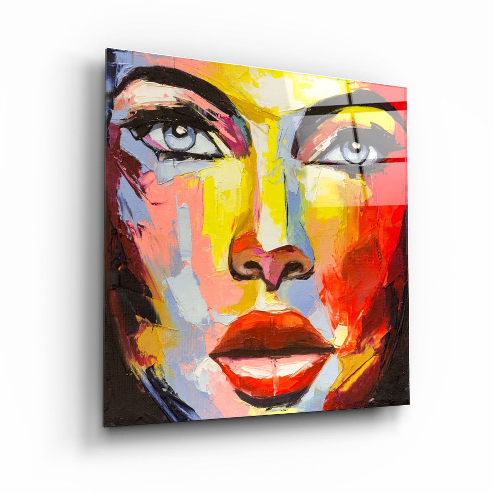 Other wall decoration - ・"Abstract Woman Portrait"・Glass Wall Art | Artdesigna Glass Printing Wall Arts. - ARTDESIGNA