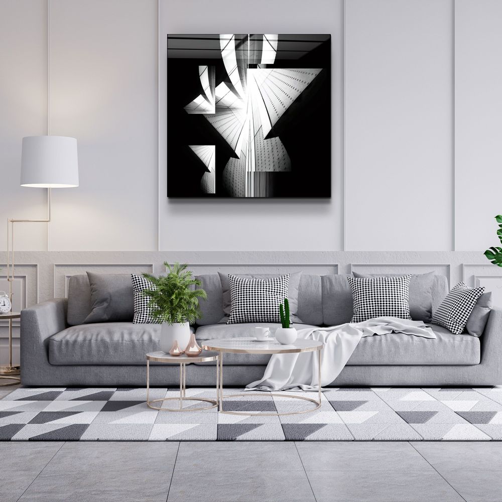 Autres décorations murales - ・"Abstract Building View"・Glass Wall Art | Artdesigna Glass Printing Wall Arts. - ARTDESIGNA
