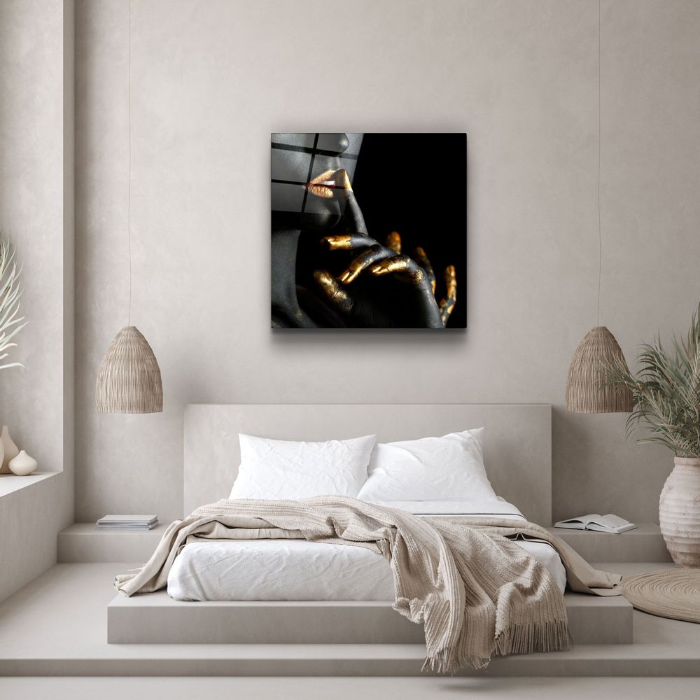 Other wall decoration - ・"Abstract Makeup Artist - Hush"・Glass Wall Art | Artdesigna Glass Printing Wall Arts. - ARTDESIGNA