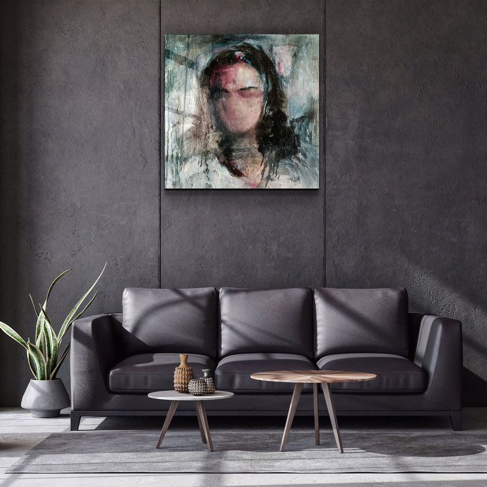 Other wall decoration - ・"Abstract Woman Oil Painting"・Glass Wall Art | Artdesigna Glass Printing Wall Arts. - ARTDESIGNA