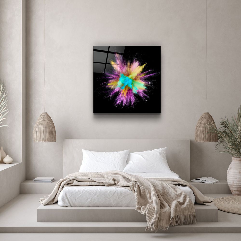 Other wall decoration - ・"Colorful Explosion"・Glass Wall Art | Artdesigna Glass Printing Wall Arts. - ARTDESIGNA
