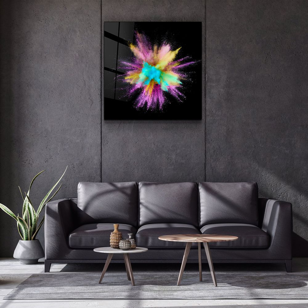 Other wall decoration - ・"Colorful Explosion"・Glass Wall Art | Artdesigna Glass Printing Wall Arts. - ARTDESIGNA