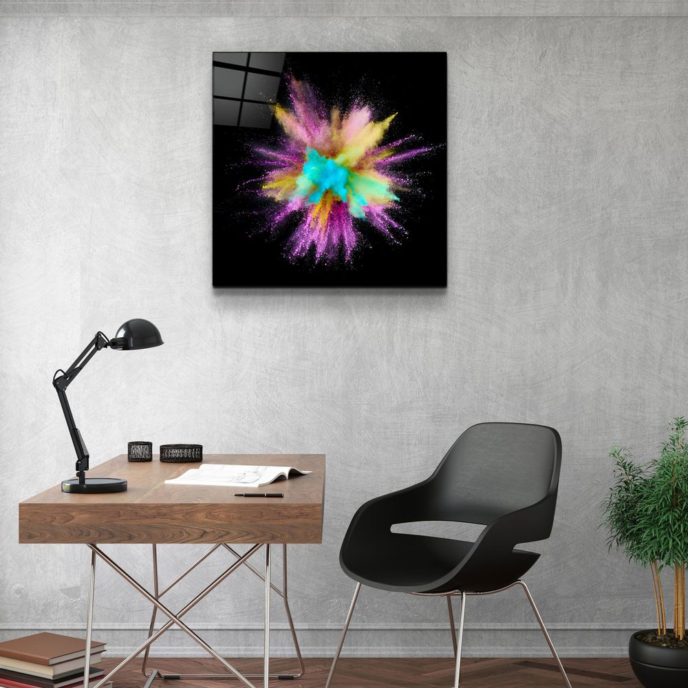 Other wall decoration - ・"Colorful Explosion"・Glass Wall Art | Artdesigna Glass Printing Wall Arts. - ARTDESIGNA