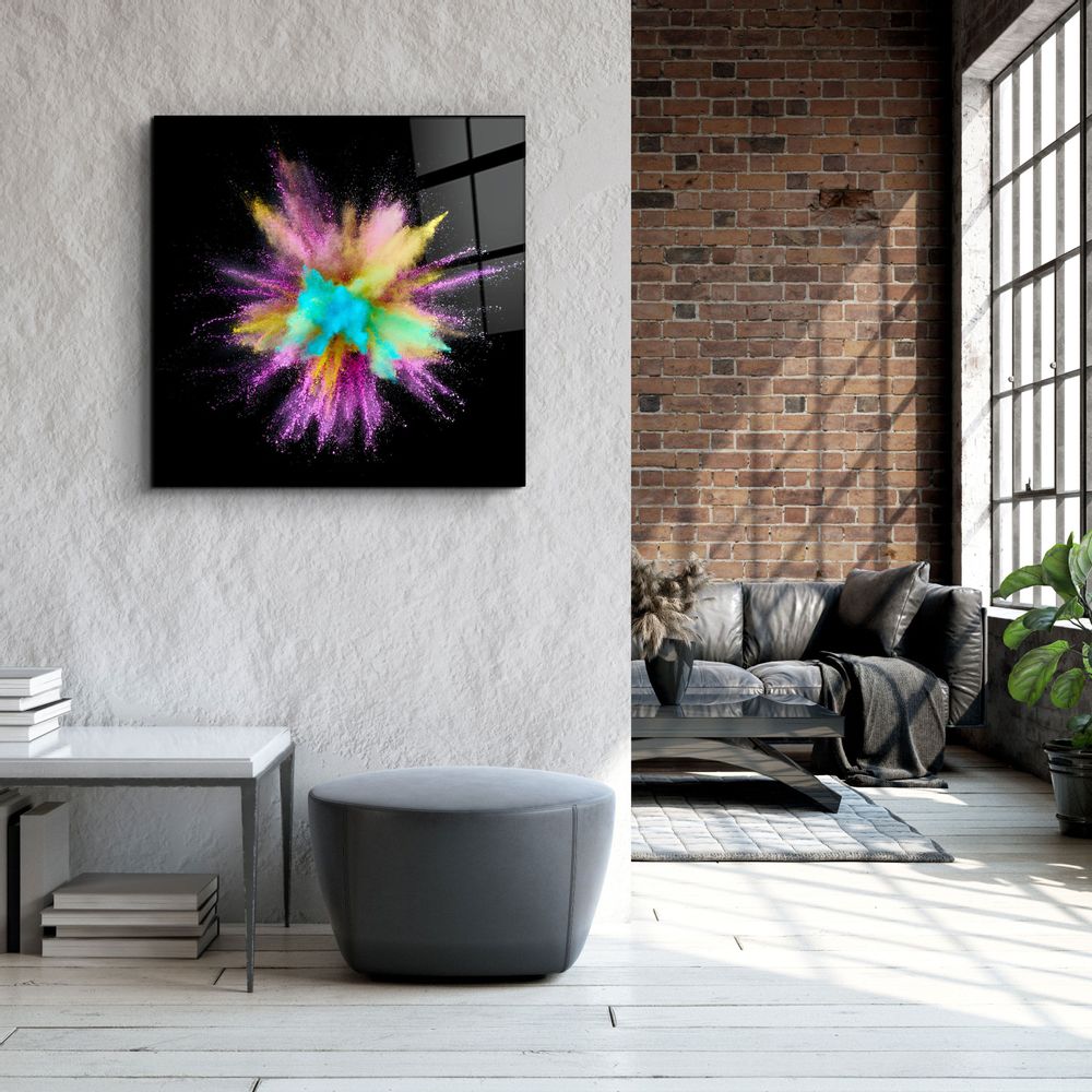 Other wall decoration - ・"Colorful Explosion"・Glass Wall Art | Artdesigna Glass Printing Wall Arts. - ARTDESIGNA