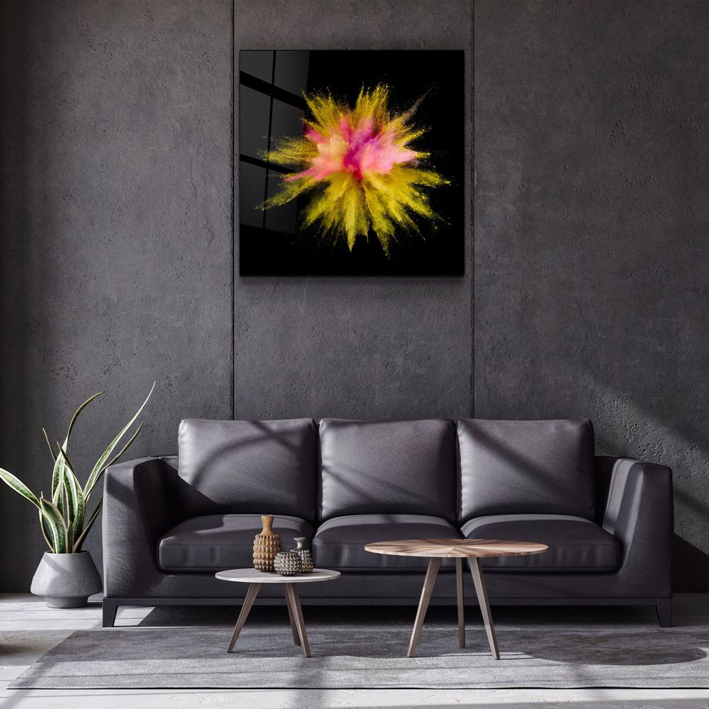 Autres décorations murales - ・"Colorful Explosion V2"・Glass Wall Art | Artdesigna Glass Printing Wall Arts. - ARTDESIGNA
