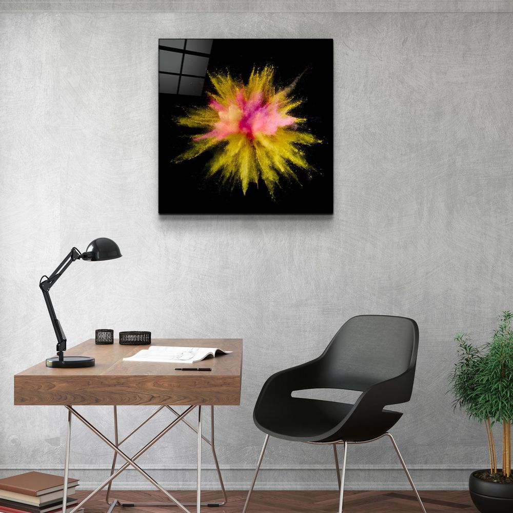 Autres décorations murales - ・"Colorful Explosion V2"・Glass Wall Art | Artdesigna Glass Printing Wall Arts. - ARTDESIGNA