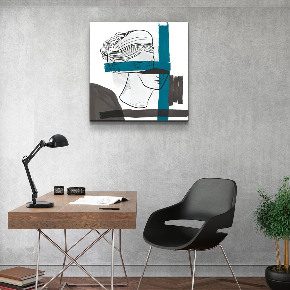 Other wall decoration - ・"Abstract Woman Portrait Painting"・Glass Wall Art | Artdesigna Glass Printing Wall Arts. - ARTDESIGNA