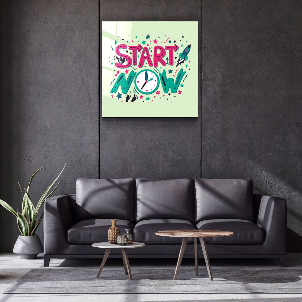 Autres décorations murales - ・"Start Now"・Glass Wall Art | Artdesigna Glass Printing Wall Arts. - ARTDESIGNA