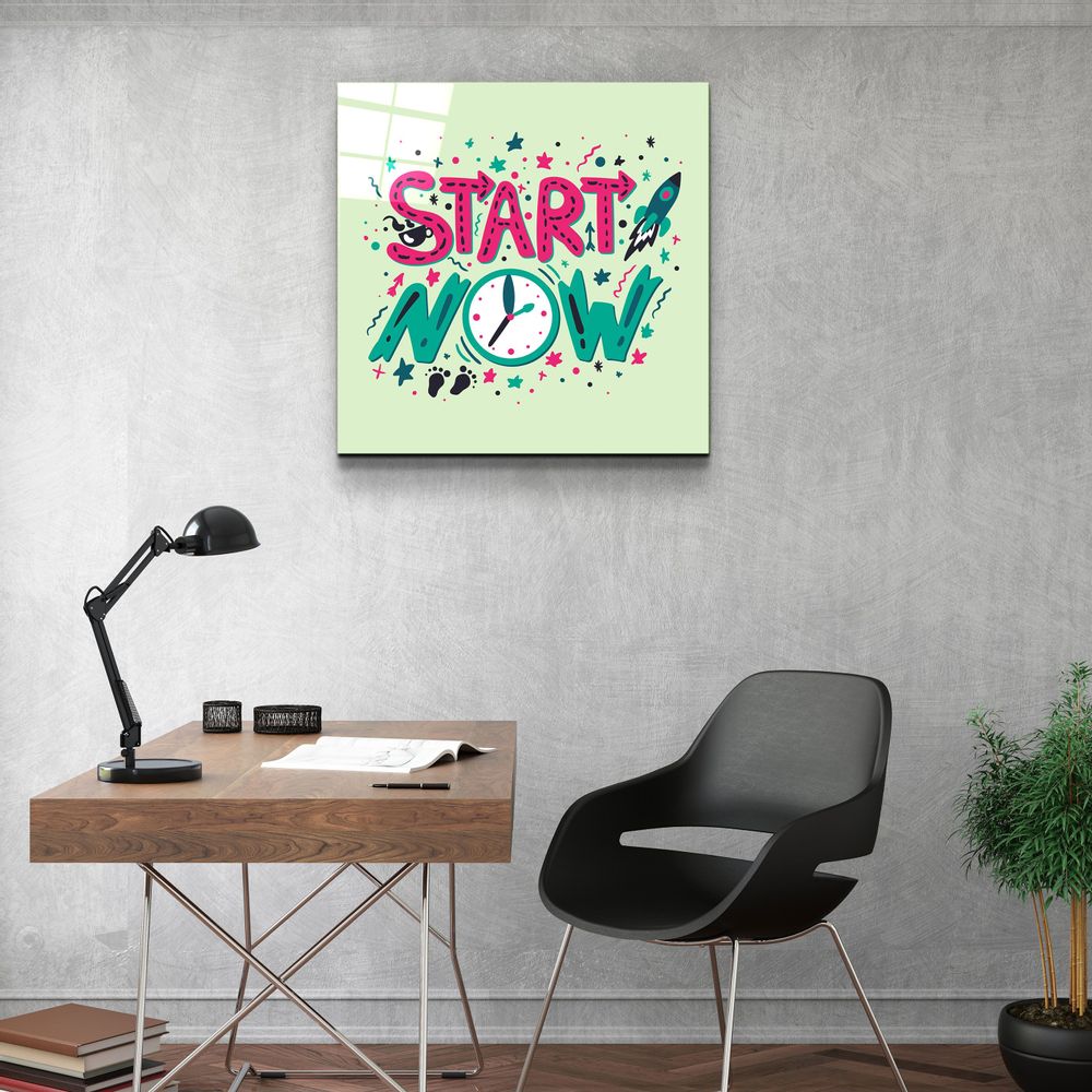 Autres décorations murales - ・"Start Now"・Glass Wall Art | Artdesigna Glass Printing Wall Arts. - ARTDESIGNA