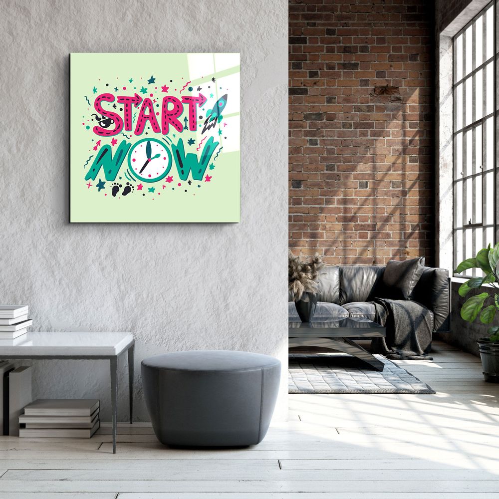 Autres décorations murales - ・"Start Now"・Glass Wall Art | Artdesigna Glass Printing Wall Arts. - ARTDESIGNA