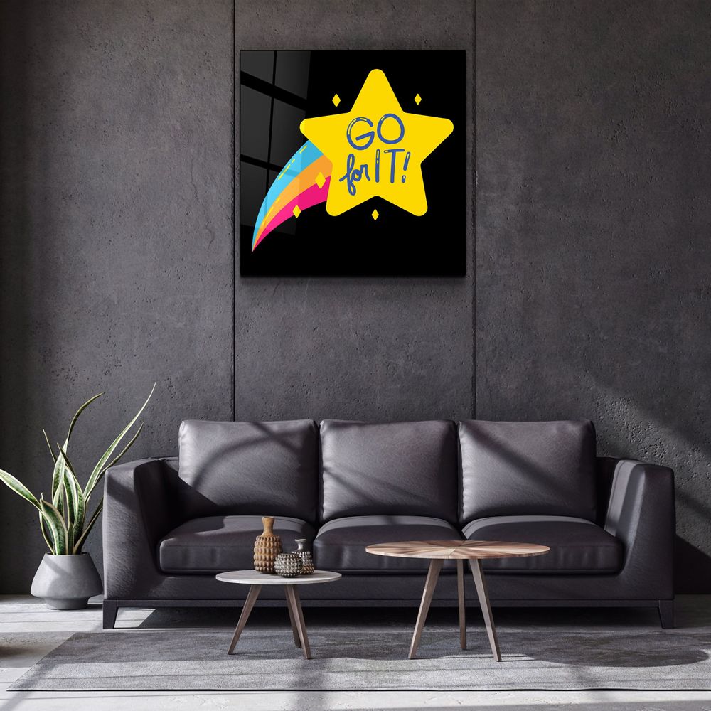 Autres décorations murales - ・"Go For It"・Glass Wall Art | Artdesigna Glass Printing Wall Arts. - ARTDESIGNA