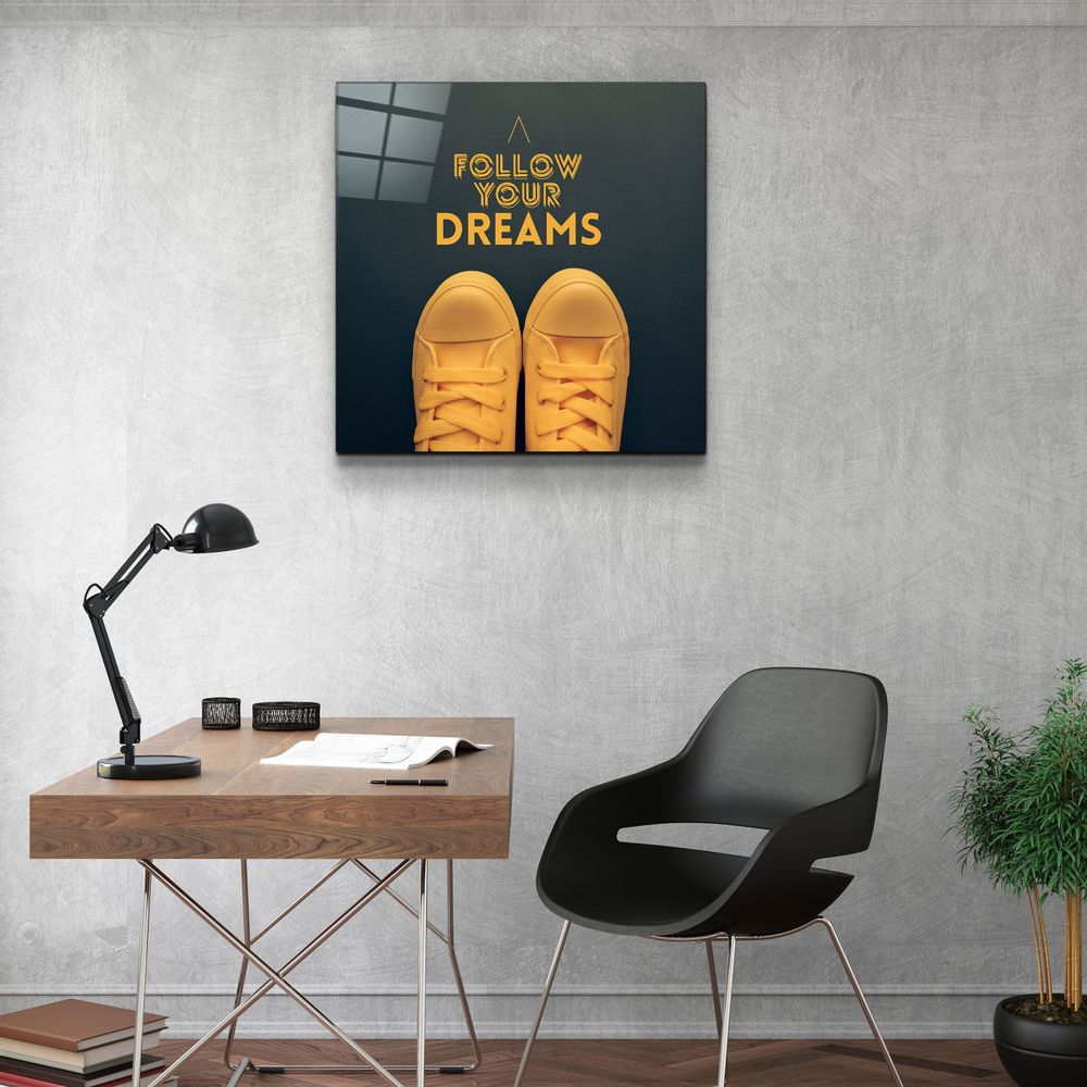 Other wall decoration - ・"Follow Your Dreams"・Glass Wall Art | Artdesigna Glass Printing Wall Arts. - ARTDESIGNA