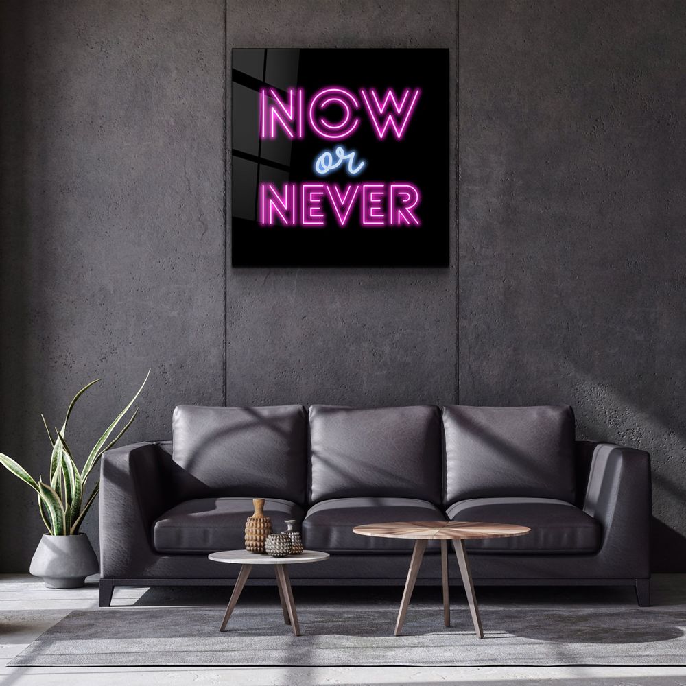 Other wall decoration - ・"Now or Never"・Glass Wall Art | Artdesigna Glass Printing Wall Arts. - ARTDESIGNA