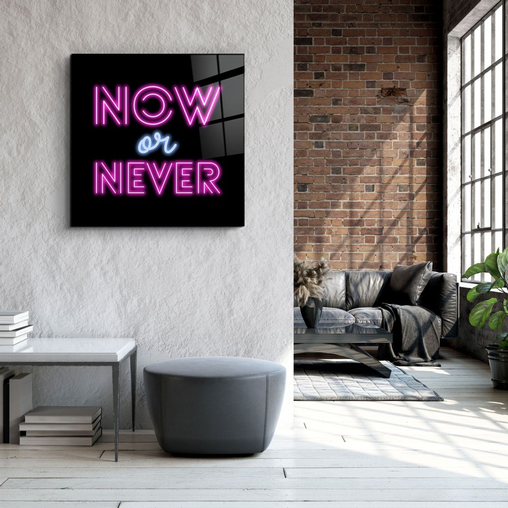 Other wall decoration - ・"Now or Never"・Glass Wall Art | Artdesigna Glass Printing Wall Arts. - ARTDESIGNA