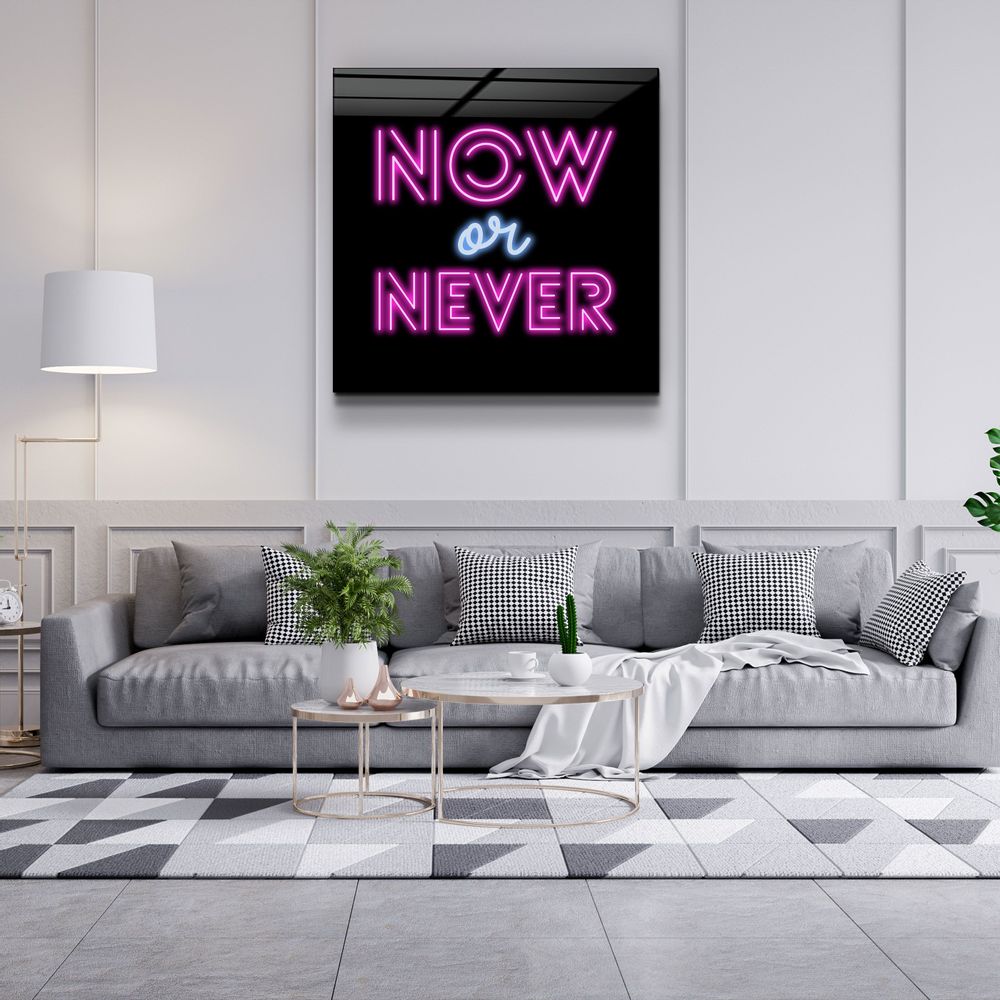 Other wall decoration - ・"Now or Never"・Glass Wall Art | Artdesigna Glass Printing Wall Arts. - ARTDESIGNA