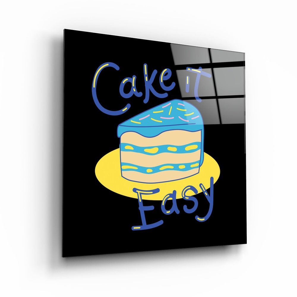 Autres décorations murales - ・"Cake it Easy"・Glass Wall Art | Artdesigna Glass Printing Wall Arts. - ARTDESIGNA