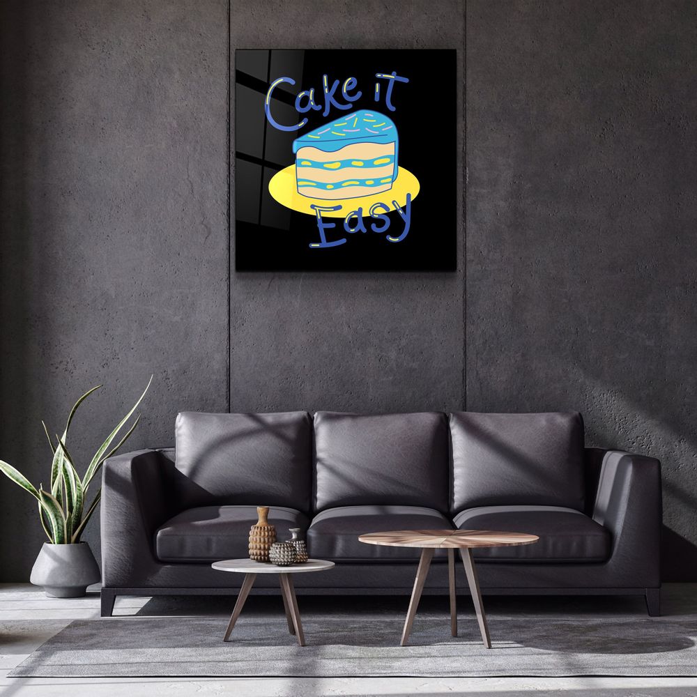 Autres décorations murales - ・"Cake it Easy"・Glass Wall Art | Artdesigna Glass Printing Wall Arts. - ARTDESIGNA